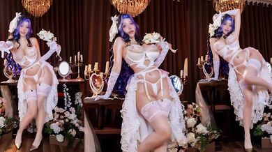 极品福利姬 Eclipse Dream Bride 性感写真 化身棕色尘埃婚纱梦中女神 每个动作都充满挑逗力！ _ 51吃瓜网 (1)_ev